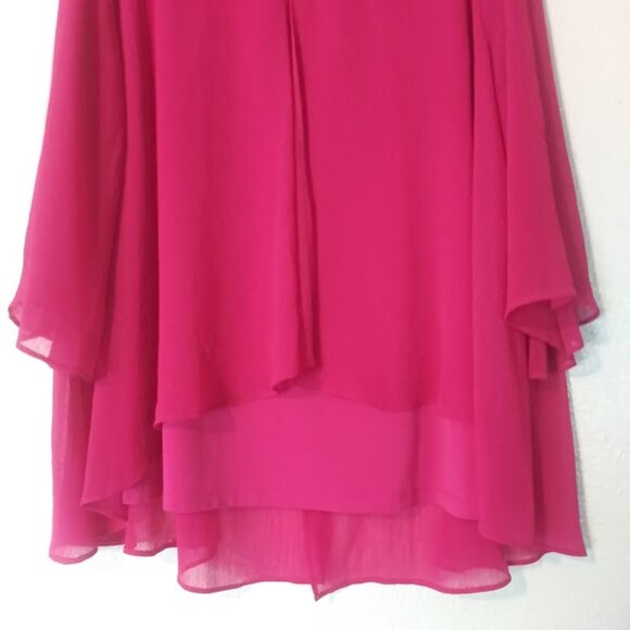 Catherines women's size 2X (22/24) hot pink top - Picture 3 of 15